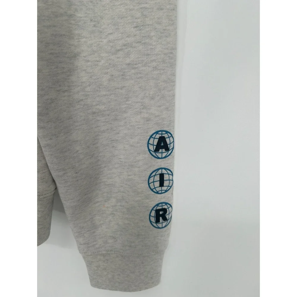 Jordan‎ Essentials Fleece Hoodie Mens Small Grey Mountainside Graphic DC9727-141